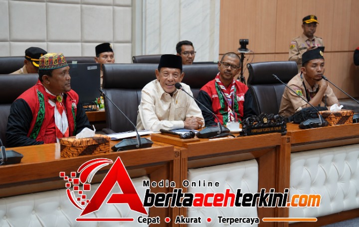 Kunjungan Kontingen Pramuka Aceh di Gedung DPR RI, Ampon Bang: Mereka Adalah Pemimpin Masa Depan Bangsa