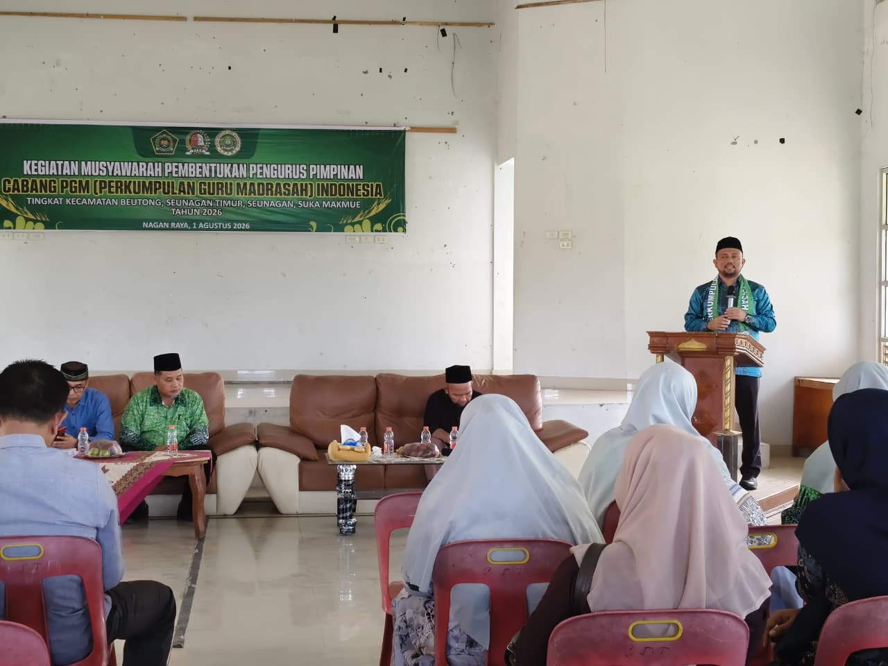 Membuka Musyawarah PGM Indonesia, Wakil Ketua II DPRK Nagan Raya Dorong Penguatan Peran Guru Madrasah