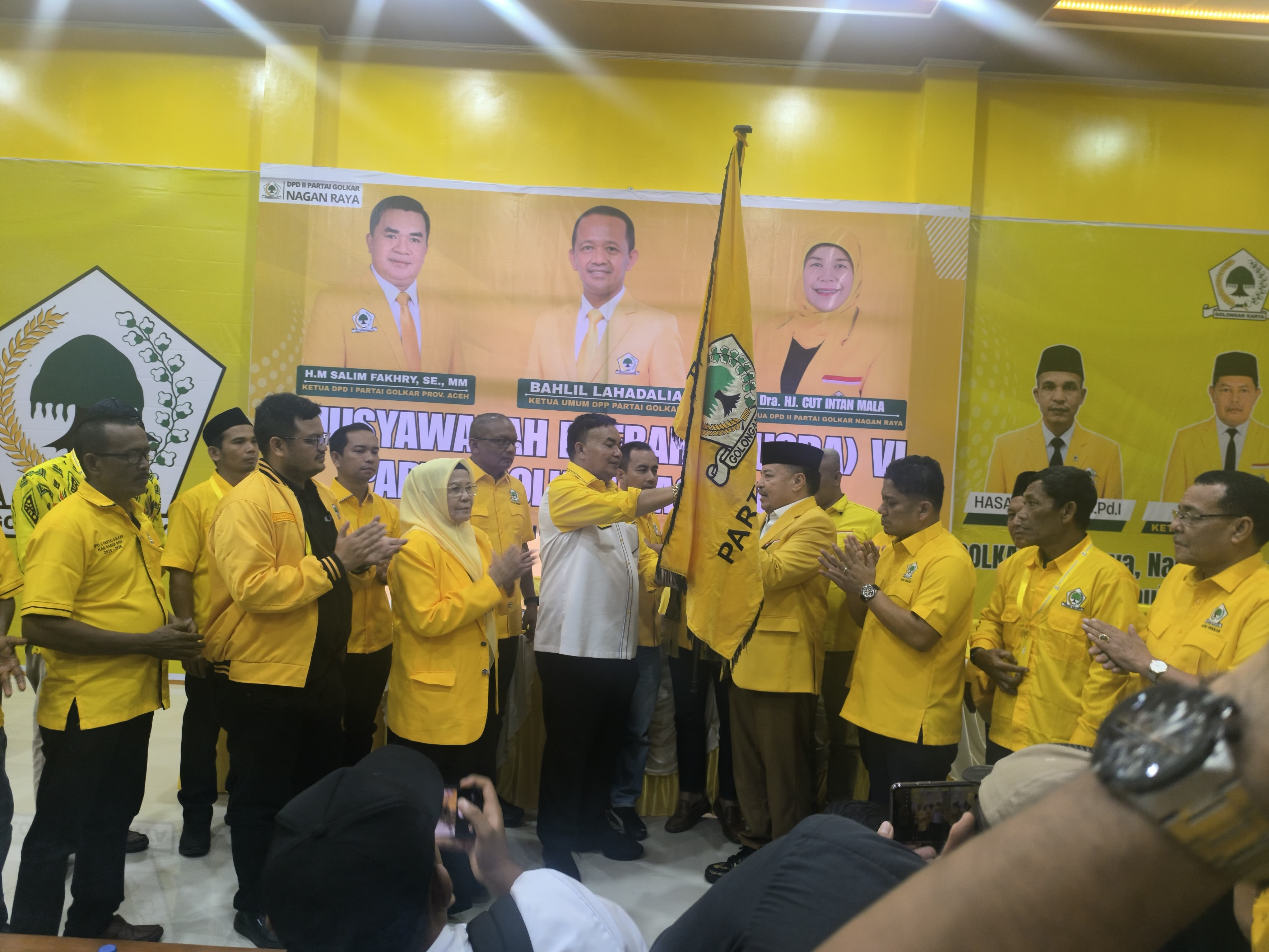 TRK Nahkodai Golkar Nagan Raya, Bidik Delapan Kursi DPRK pada Pemilu 2029